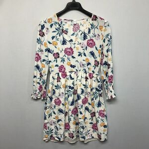 Old Navy Women Long Sleeve Floral Waist Defined Midi Dress Size Medium M184 -25
